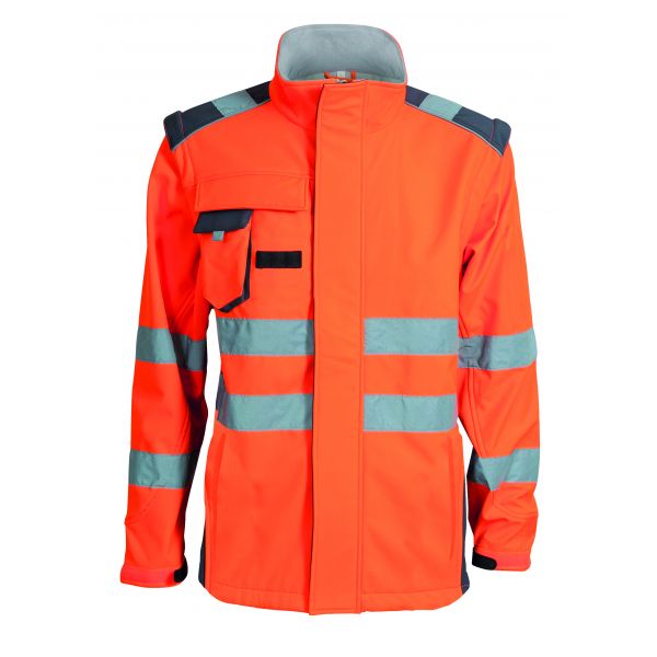 高速路政反光條抓絨防寒工作服定制款式圖片